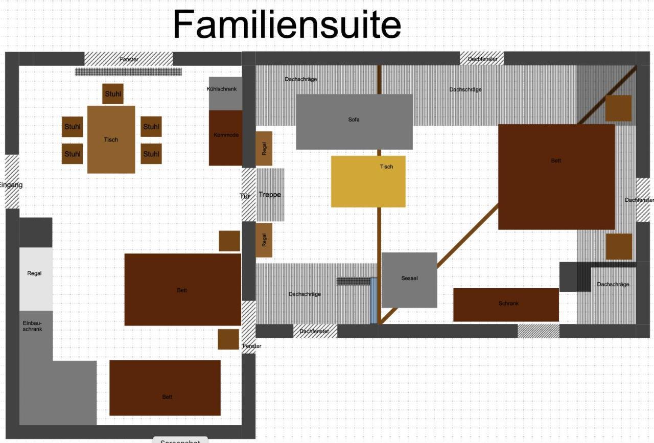 Familiensuite, Zwei Zimmer, Mitbenutzung Von Kuche Und Bad Rott ภายนอก รูปภาพ